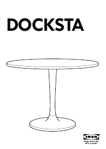 Manual de uso IKEA DOCKSTA Mesa de comedor