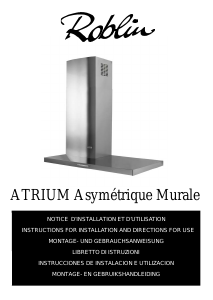 Manual Roblin Atrium Asymetrique Murale Cooker Hood