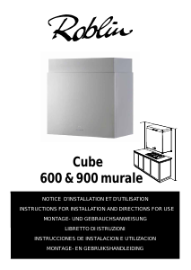 Manuale Roblin Cube 900 Muale Cappa da cucina