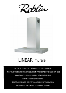 Manual Roblin Linear Murale Cooker Hood