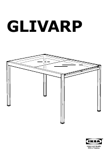 Kasutusjuhend IKEA GLIVARP Söögilaud
