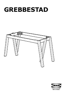 Manual IKEA GREBBESTAD Dining Table