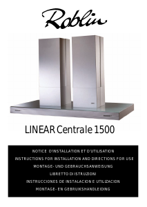 Manual de uso Roblin Linear Centrale 1500 Campana extractora