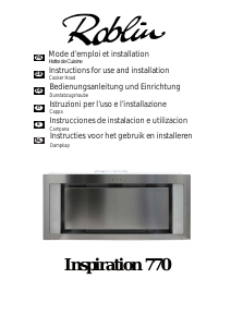 Manual Roblin Inspiration 770 Cooker Hood