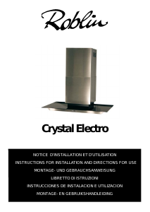 Manual de uso Roblin Crystal Electro Campana extractora