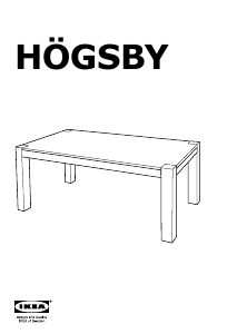 Návod IKEA HOGSBY Jedálenský stôl