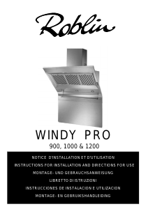 Manuale Roblin Windy Pro 900 Cappa da cucina