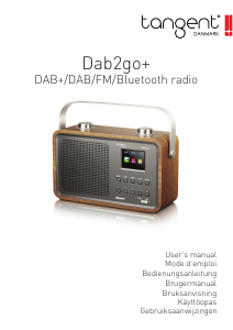 Brugsanvisning Tangent DAB 2go+ Radio