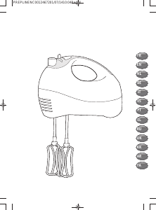 Bedienungsanleitung SEB HT411100 Handmixer