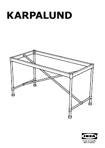 Kullanım kılavuzu IKEA KARPALUND Yemek masası