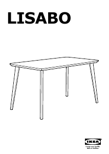 Használati útmutató IKEA LISABO Ebédlőasztal