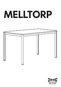 Εγχειρίδιο IKEA MELLTORP Τραπέζι τραπεζαρίας