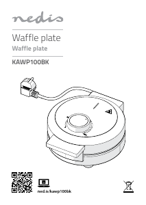 Használati útmutató Nedis KAWP100BK Gofrisütő