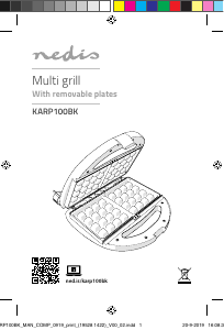 Bedienungsanleitung Nedis KARP100BK Kontaktgrill