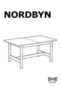 Наръчник IKEA NORDBYN Маса за хранене
