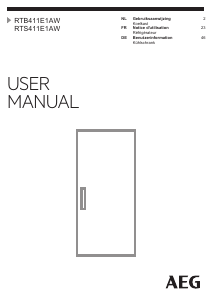 Handleiding AEG RTS411E1AW Koelkast