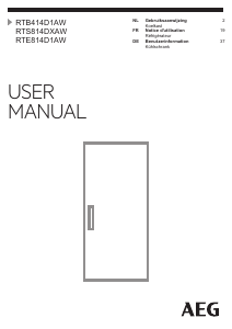 Handleiding AEG RTB414D1AW Koelkast