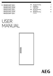 Brugsanvisning AEG RKS539F1DW Køleskab