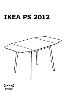 Handleiding IKEA PS 2012 Eettafel