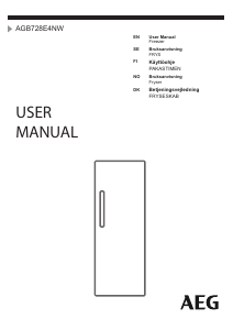 Manual AEG AGB728E4NW Freezer