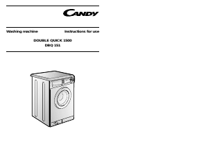 Manual Candy DBQ 151 Washing Machine