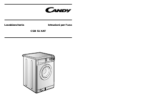 Manuale Candy CSB 51 XAT IT Lavatrice