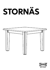 Manual de uso IKEA STORNAS (105x105x74) Mesa de comedor