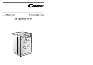Manuale Candy CGAQ 665 XT Lavatrice