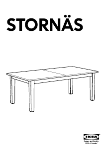 Panduan IKEA STORNAS (293x105x74) Meja Makan