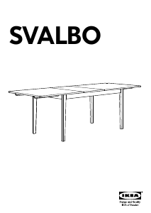 Használati útmutató IKEA SVALBO Ebédlőasztal