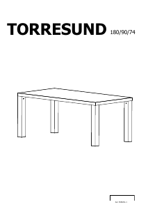 Käyttöohje IKEA TORESUND Ruokapöytä