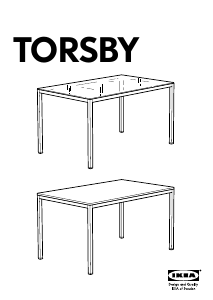Handleiding IKEA TORSBY Eettafel