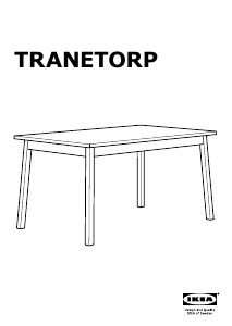 Bruksanvisning IKEA TRANETORP Spisebord