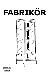 Käyttöohje IKEA FABRIKOR Näytehylly