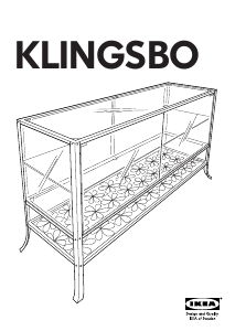 Kasutusjuhend IKEA KLINGSBO (47x31) Vitriinkapp