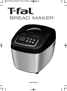 Manual Tefal PF111EUS Bread Maker