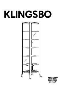 Manual de uso IKEA KLINGSBO Vitrina