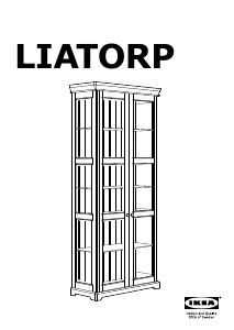 Посібник IKEA LIATORP Шафа-вітрина