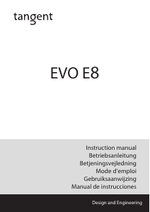 Handleiding Tangent EVO E8 Sub Subwoofer