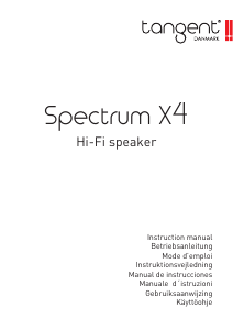Mode d’emploi Tangent Spectrum X4 Haut-parleur