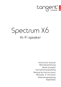 Brugsanvisning Tangent Spectrum X6 Højttaler