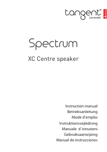 Bedienungsanleitung Tangent Spectrum XC Lautsprecher