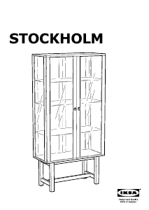 Посібник IKEA STOCKHOLM Шафа-вітрина
