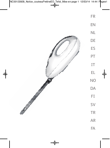 Bruksanvisning SEB 852207 Elektrisk kniv