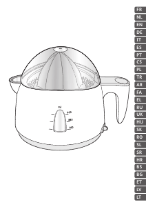 Руководство SEB 830901 Соковыжималка для цитрусовых