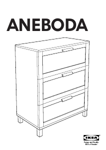 Priročnik IKEA ANEBODA Predalnik