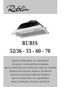 Manual Roblin Rubis 52/36 Cooker Hood