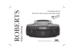 Manual Roberts Concerto 2 Stereo-set