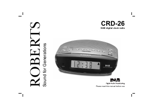 Manual Roberts CRD-26 Alarm Clock Radio