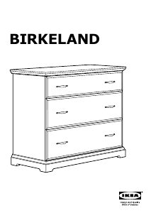 Manuale IKEA BIRKELAND Cassettiera